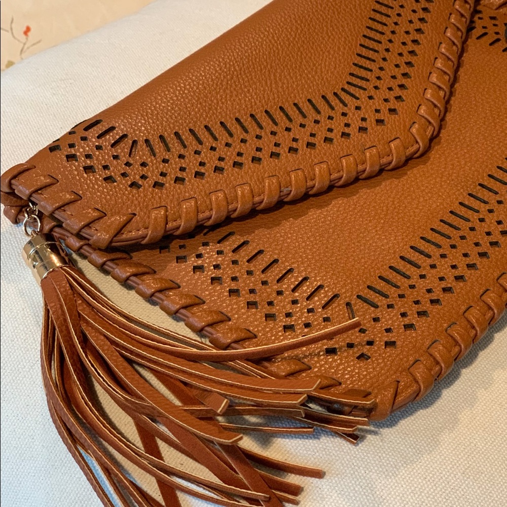 Moda Luxe “Mela”Perforated Clutch
